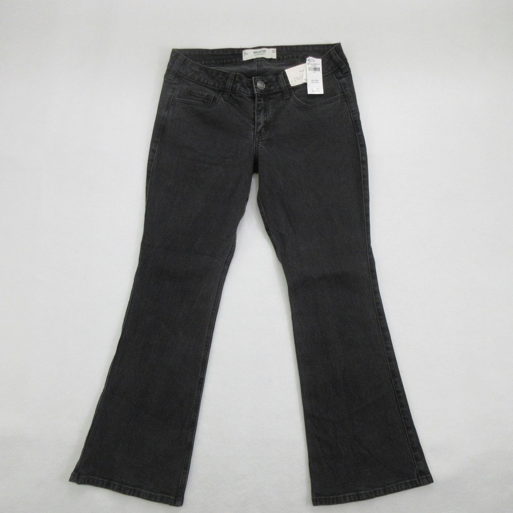 Hollister Womens Jeans 8 Short Black Low Rise Bootcut W29 New